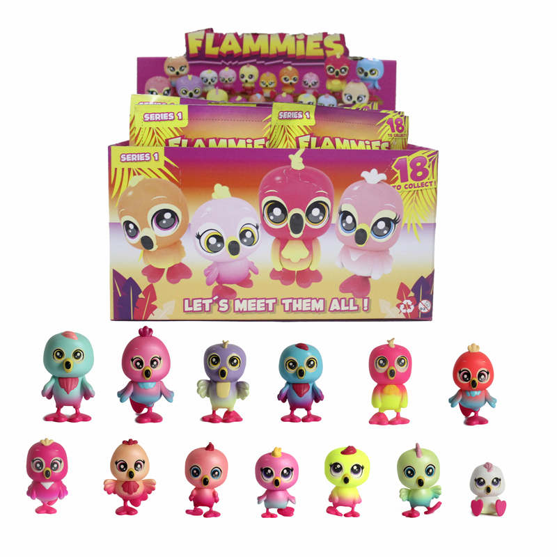 Flammies---Mini-sarjakuva-Flamingo-Muovi-PVC-figuurit-kokoelma1