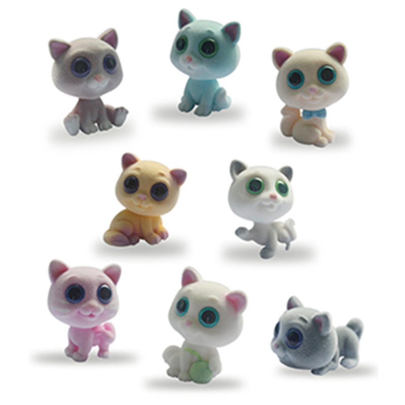 Flocked Cats WJ4001 WJ4002 WJ40031