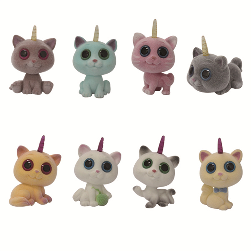 Flocked Cats WJ4001 WJ4002 WJ40032