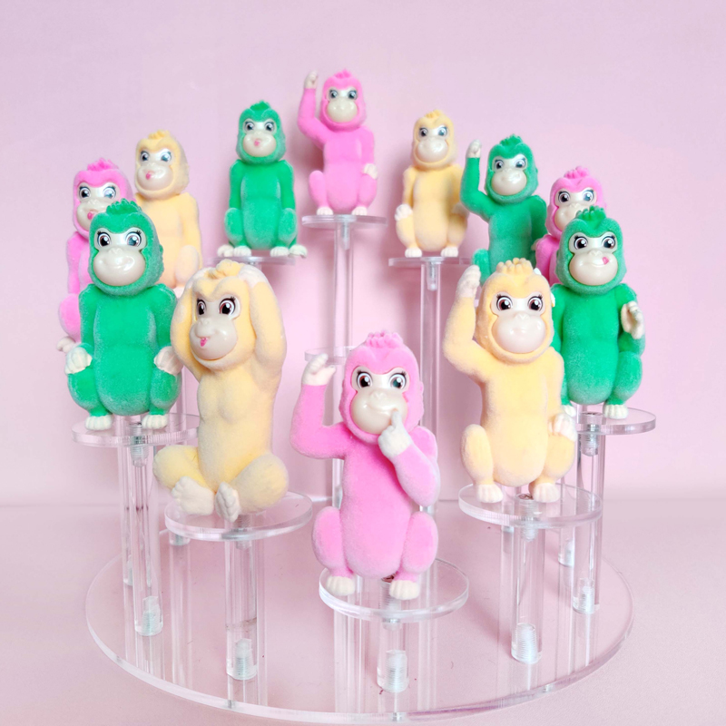 I-Fuzzy-Chimp---Iithoyi-yezilwanyana zePlastiki-eNcinane-WJ0070-I-Little-Fuzzy-Chimp-toys-Figure1