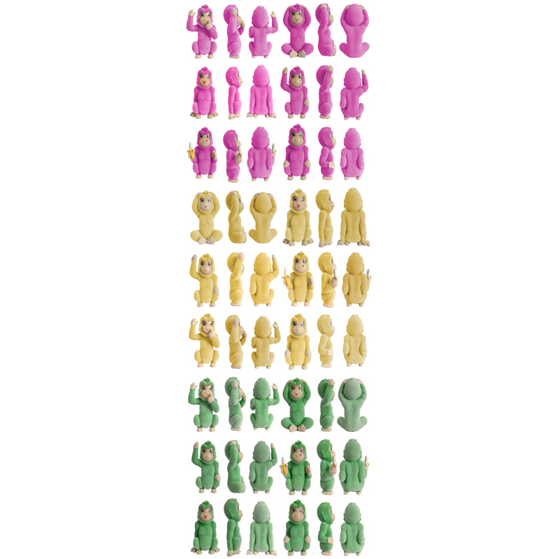 Fuzzy-Chimp---Maliit-Plastik-Mga-Laruang-Hayop-WJ0070-Little-Fuzzy-Chimp-Laruan-Figure2