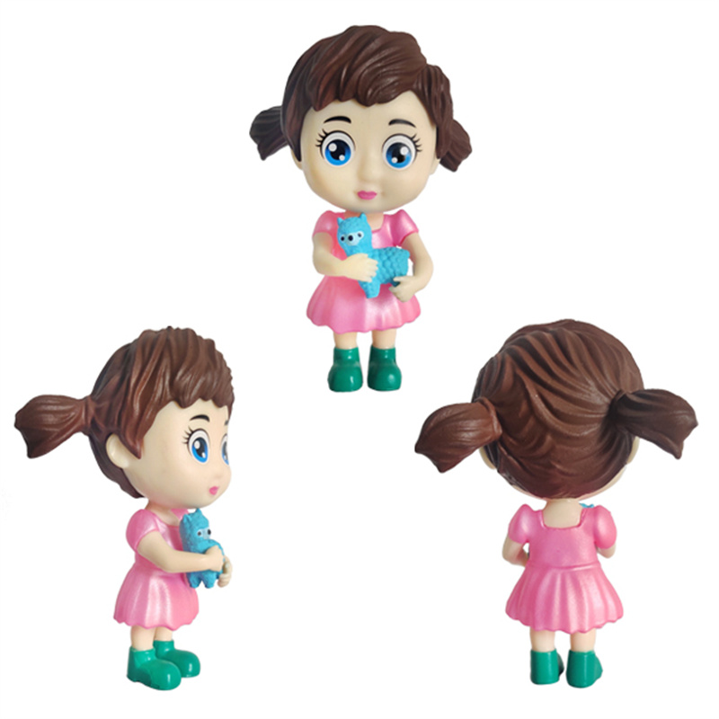 Mini Plastic Baby Girl Igbega Toys ebun Fun K5