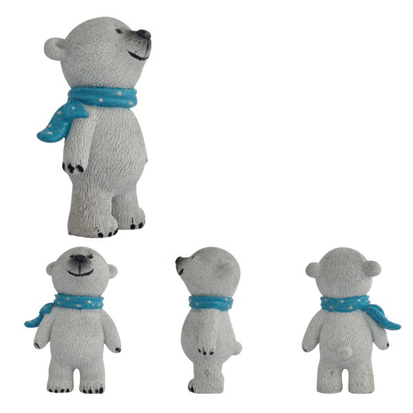 WJ 0042 Polar Bear-Plastic PVC figurine Weijun Factory ODM toys (1)