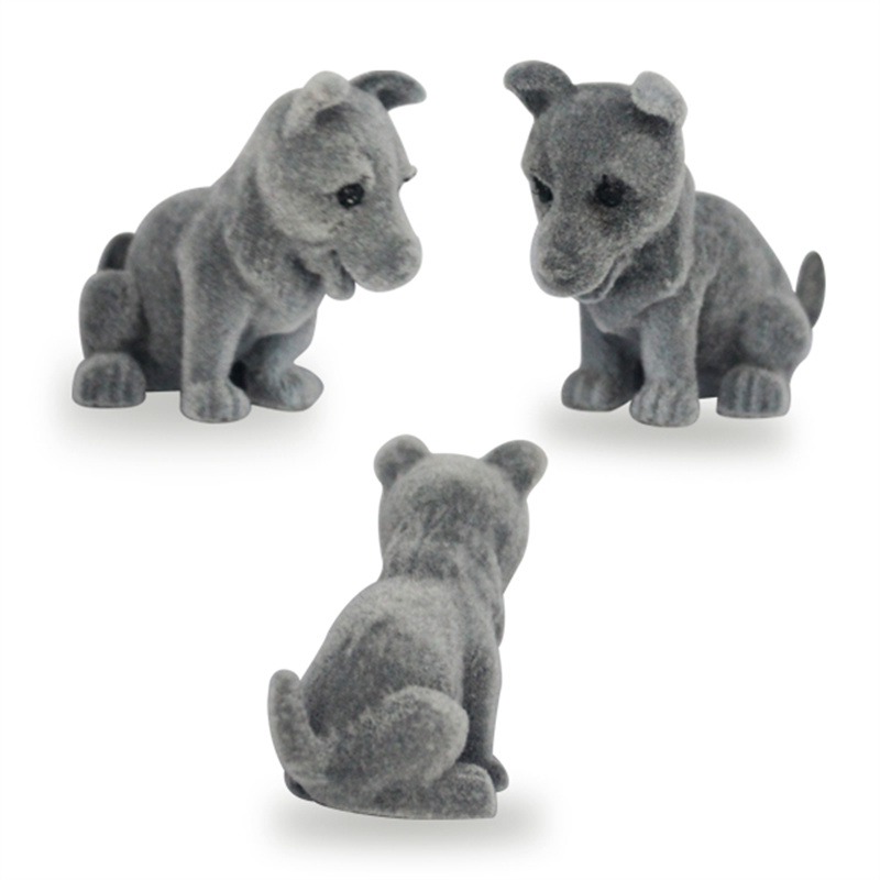 WJ3003-WJ3004 Mini xoguetes de pvc da colección Happy Dog6