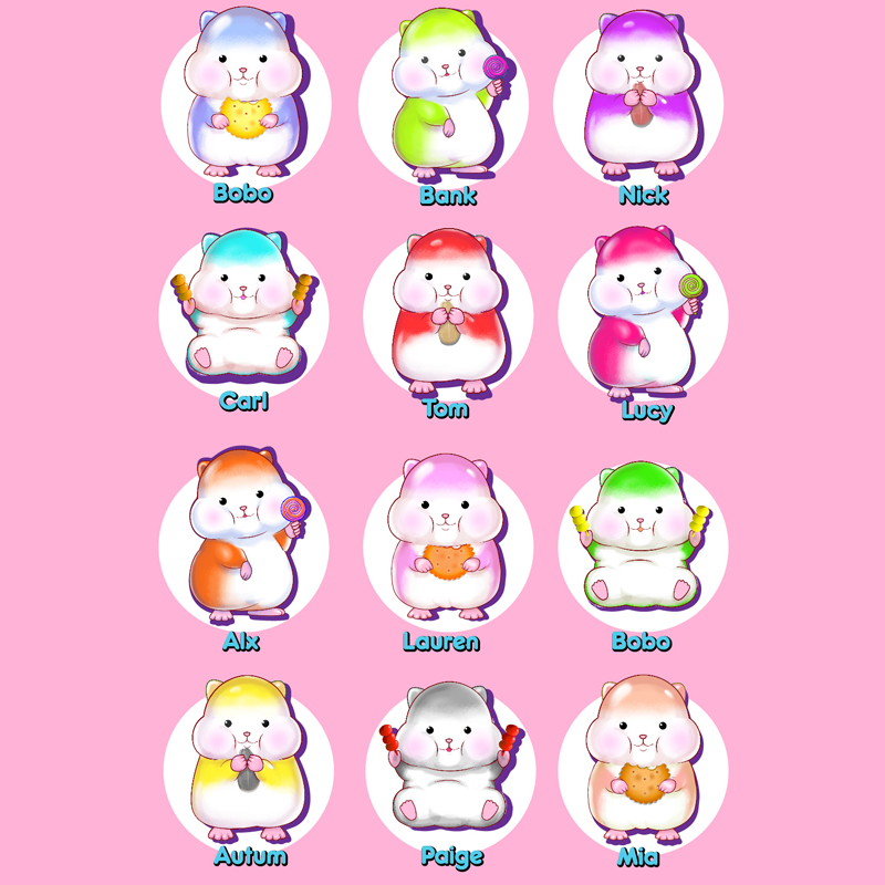 WJ9601-Weijun-Rainbow-Hamster-Plastic-Toy-Figure2