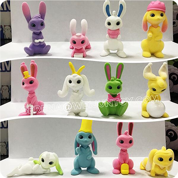 Weijun Toys-da mövcud olan bir neçə dovşan oyuncağı seriyası olan ODM əşyaları var