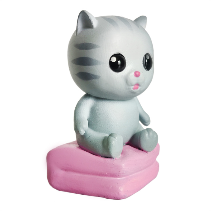 Flocked Cat Toys Cartoon Cat Figure Fuzzy Sweet Ca3