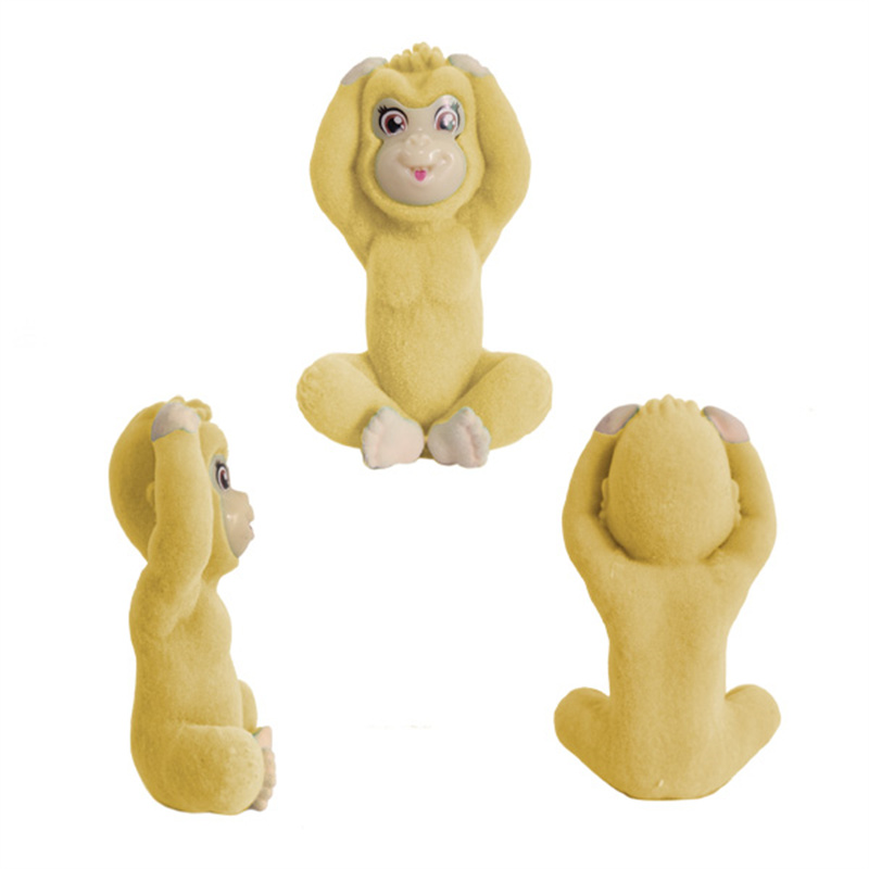 Fuzzy Chimp - Small Plastic Animal Toys WJ0070 Lit1