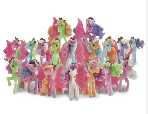 Pony flocking toys