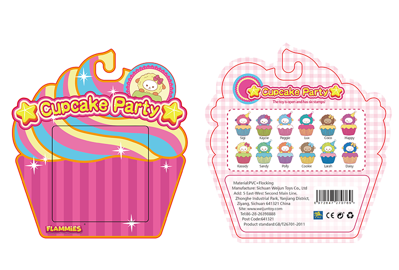 The Package Of WJ9907-Cupcake Party Figures