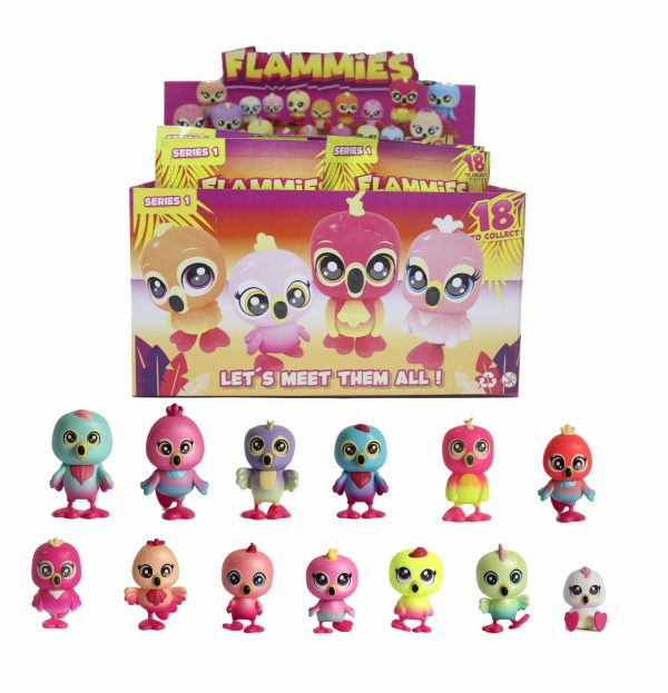 Flammies – 18 Pcs Plastic PVC Flamingo Figures Collection - Image 8