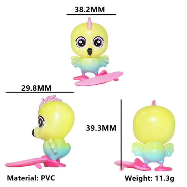 Flammies – 18 Pcs Plastic PVC Flamingo Figures Collection - Image 5