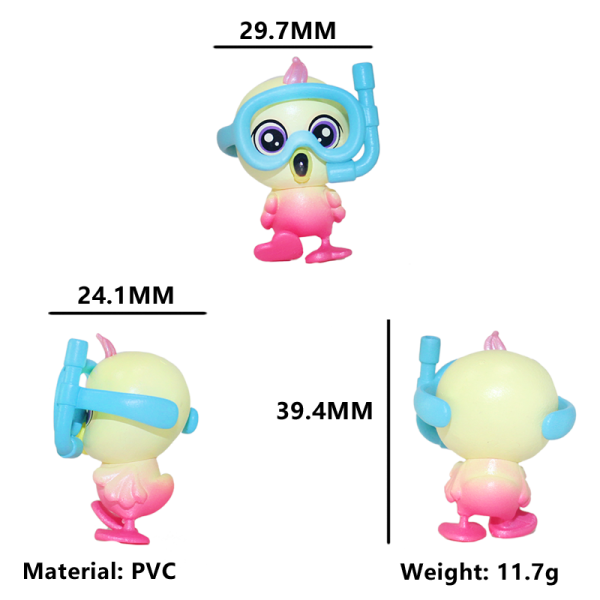 Flammies – 18 Pcs Plastic PVC Flamingo Figures Collection - Image 6