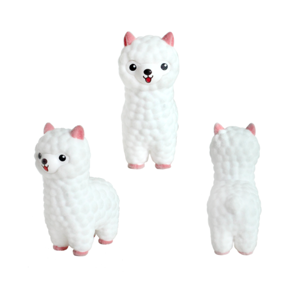 13 Pcs Flocked Mini Cartoon Llama Figure Toy Collection - Image 2