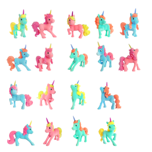 Flocked Rainbow Unicorn Figures Collection Featured Image