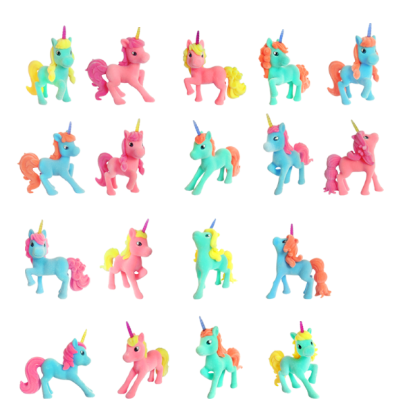 Flocked Rainbow Unicorn Figures Collection Featured Image