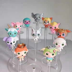 12 Pcs Mini Plastic PVC Forest Pet Figures Collection