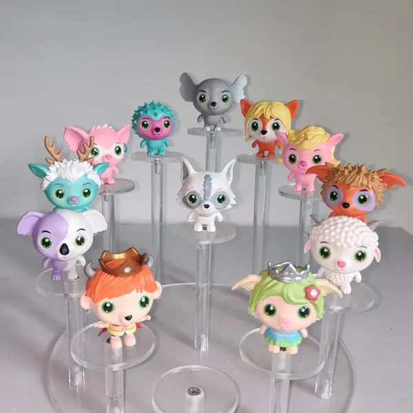12 Pcs Mini Plastic PVC Forest Pet Figures Collection