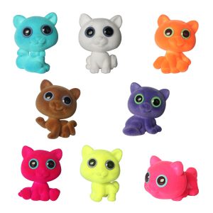 colorful cat figures