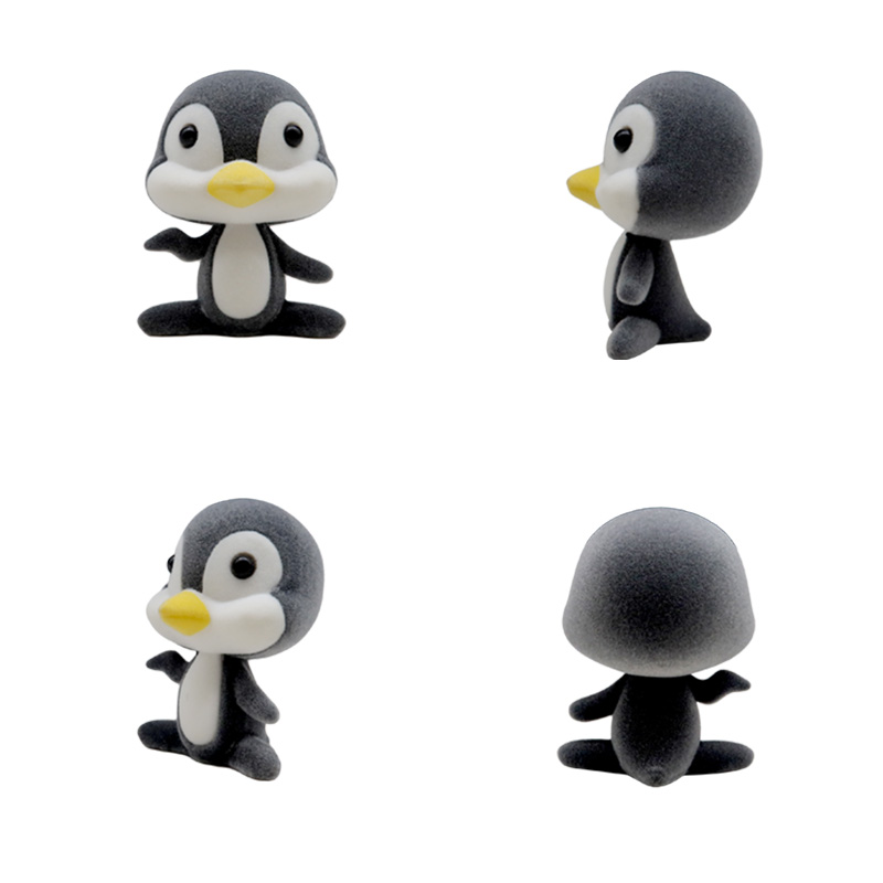 flocked animal figures