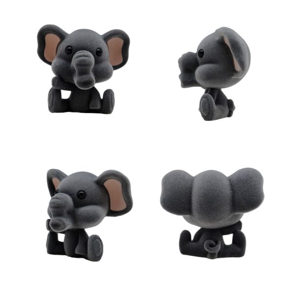 flocked animal figures