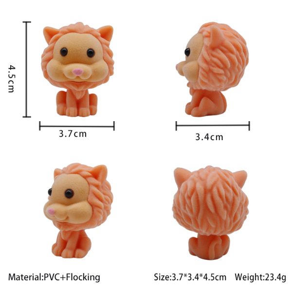 flocked animal figures