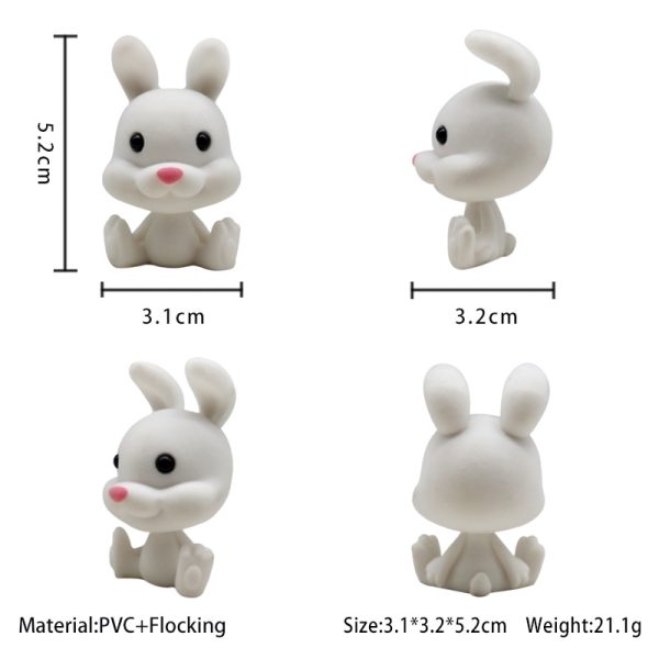 flocked animal figures