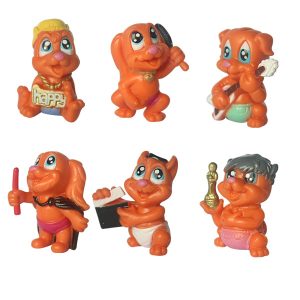 fuzzy nappy dog figures