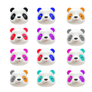 panda fridge magnet figures
