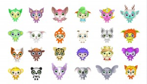 pvc flocking forest animals