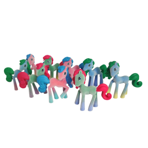 rainbow gradient horse figure