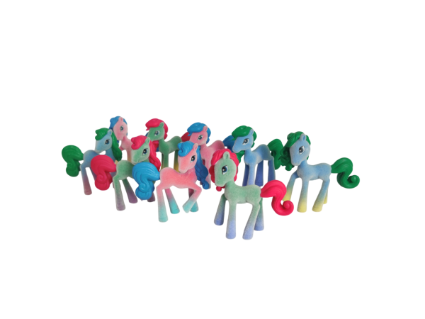 rainbow gradient horse figure