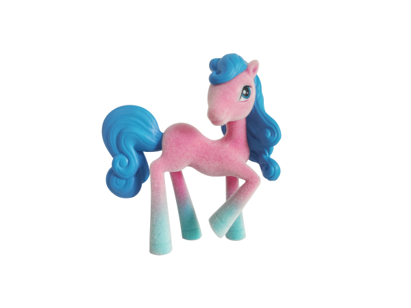 rainbow gradient horse figure