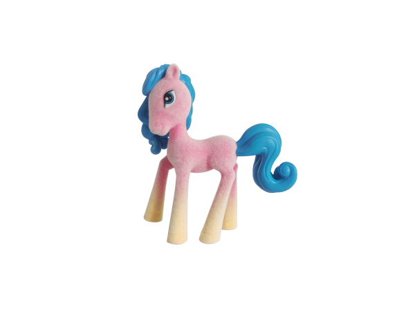 rainbow gradient horse figure