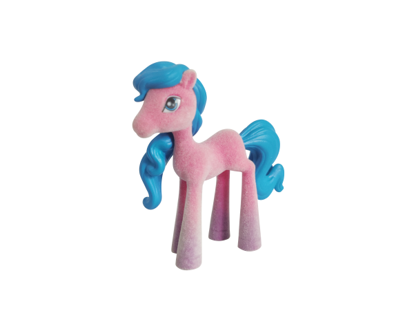 rainbow gradient horse figure