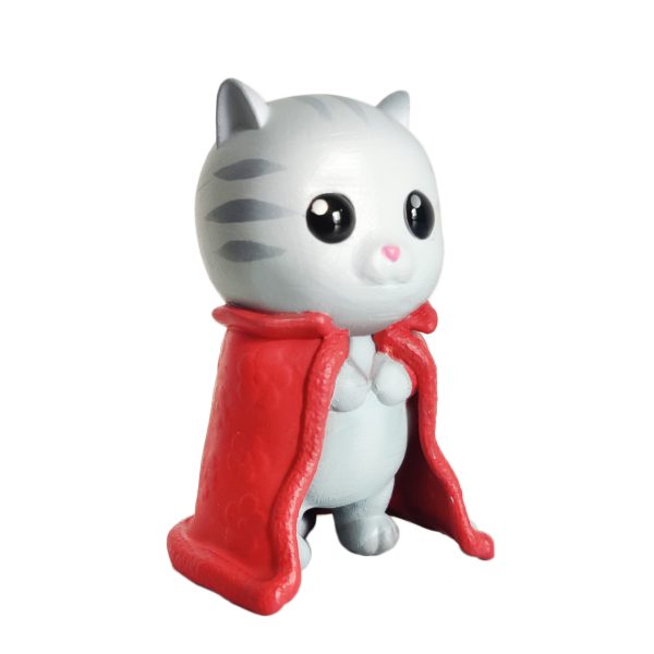 6 Pcs Flocked Cat Toys Cartoon Cat Figure Fuzzy Sweet Cat - Image 3